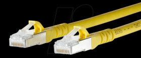 1308457077-E Patch cord RJ45 Cat.6A AWG26 S/FTP LSHF 7.0 m yellow