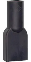 Insulating sleeve for 6.3 mm, TPE, black, 01150120010