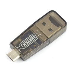 Czytnik kart microSD z wejściem USB i microUSB OTG - Unitek Y-2212