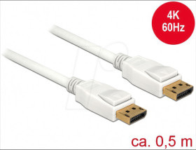 85507 Cable Displayport 1.2 male &gt; Displayport male 4K 0.5 m