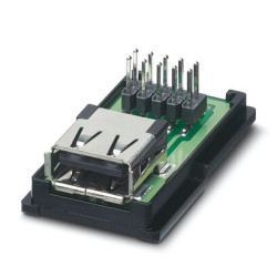 Złącze USB Type A Montaż na panelu Żeński USB A 4-portowe