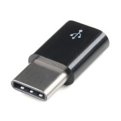 Sparkfun Raspberry Pi Micro USB to USB-C Adapter - Black
