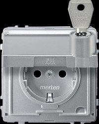 MEG2316-7260 Socket, hinged cover, lockable, various closures