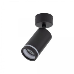 Lampa sufitowa czarna reflektorek sufitowy JET BLACK 1* GU10 6910 TK Lighting