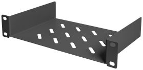 Digitus DN-10-TRAY-1-B 10 cal Półka na urządzenia z otworami wentylacyjnymi, perforowana Pasuje do głębokości szafy: od