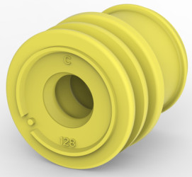 Wire seal, for faston plug housing, 963245-1