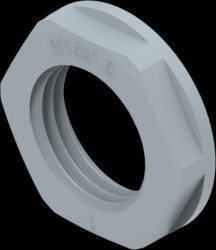 Counter nut, M16, Clamping range 16 to 23 mm, IP68, gray, 1SNG607005R0000