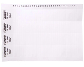 Taśma wtykana nieopisana biała 44x7mm ESL 44X7 0808244 /10szt./