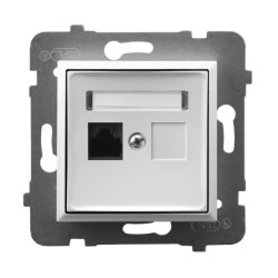 ARIA Gniazdo komputerowe pojedyncze, kat. 5e MMC biały GPK-1U/K/m/00