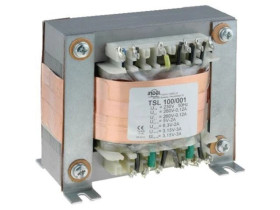 TSL100/001 Transformator: sieciowy, 230VAC, 260V, 260V, 3,15V, 3,15V, 5V, 6,3V