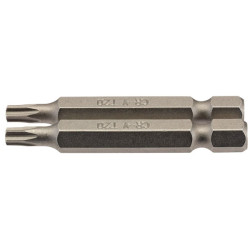 Draper 66488 T20 1/4&quot; Hex TX-STAR&#xAE; Insert Bit 50mm Long x 2
