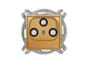 MINI Gniazdo multimedialne 3F DATA (Vectra) złoty 29MGMV KARLIK