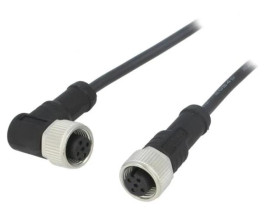 M12A04FL12AFRSB001 Kabel do czujników/automatyki 4PIN M12-M12 1m wtyk wtyk