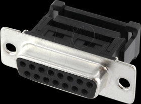 BU15SK/F D-Sub female 15 pin IDC