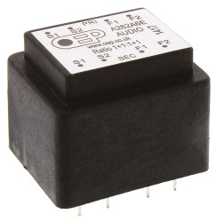 Transformator audio, THT, 150Ω : 150Ω, 100mW Hz @ 300, 1mW Hz @ 30, 1+1:1+1, OEP