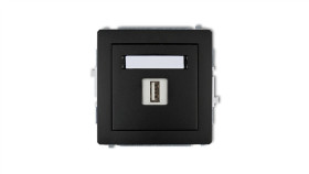 Deco Gniazdo Pojedyncze Usb-Aa 3.0 Czarny Mat 12Dgusb-5
