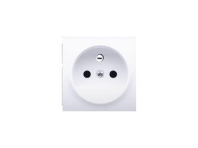 SIMON 54 Pokrywa gniazda pojedynczego z przesłonami biały DGZ1ZP/11 KONTAKT SIMON