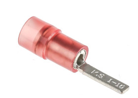 Konektor płaski, Czerwony 16AWG 1.5mm² 22AWG 0.5mm², RS PRO Bez osłony