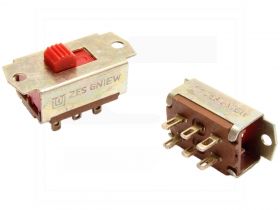 Przełącznik suwakowy PS946.221.01 czerwony h3.5mm;0.1A/220V ZES GNIEW