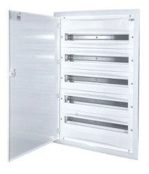 Rozdzielnica modułowa 5x24 podtynkowa IP40 drzwi metalowe białe zacisk PE3x24 N4x11 ERP24-5 001101296