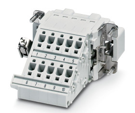 Wzmocnione złącze zasilania 10-pinowe Phoenix Contact 16A 500 V Męski