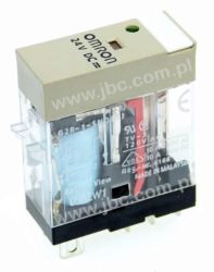 G2R-1-SND 24DC(S), Przekaźnik, SPDT (1 styk), napięcie cewki 24VDC, obciążenie styku max. 10A, sygnalizacja LED + dioda rozładow