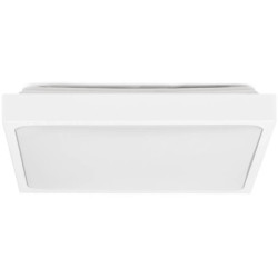 Plafon kwadratowy natynkowy LED 18W 1800lm 6500K IP44 biały barwa CW biała zimna V-TAC VT-8618W-SQ