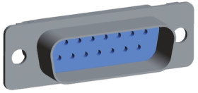 Złącze D-Sub 15-pinowe Męski Proste Montaż na kablu