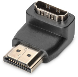 Adapter, HDMI plug (type A) to HDMI socket (type A), black, AK-330502-000-S