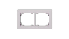 Deco Ramka Podwójna Deco Pastel Matt Liliowy 41Dr-2