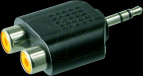3.5 stereo jack to 2 x RCA connector