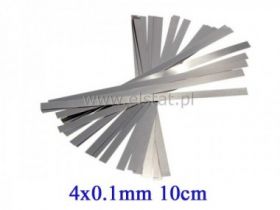 Taśma niklowana do zgrzewania ogniw 4x0.1mm 10cm