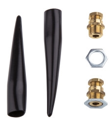 Zestaw dławnicy kablowej gwint M20 mosiężna min. średnica kabla 3.5mm max. średnica kabla 8.5mm +90°C IP66