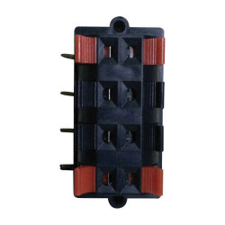 TruComponents 202625 Audio jack Socket, horizontal,Pins:8 Black