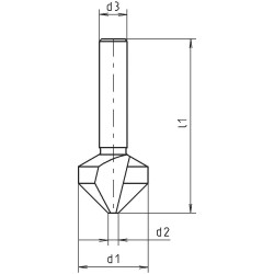 Alpen 0238000830100 Countersink 8.30mm For All Metals &amp; Plastics