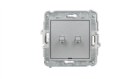 Mini Łącznik Świecznikowy W Stylu Amerykańskim Srebrny Metalik 7Mwpus-2