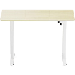 SpeaKa Professional SP-13497420 Electric Sit-Stand Desk 120x60cm WhiteLight Wood