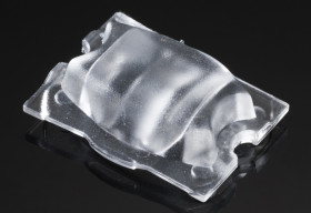 Soczewka LED Street Lighting 19.6 x 15.5 x 5.2mm, do użytku z Cree XB-D, Cree XP-E, Cree XP-G, Lumileds LUXEON A,