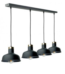 Lampa wisząca nowoczesna 4xE27 HEBE BLACK