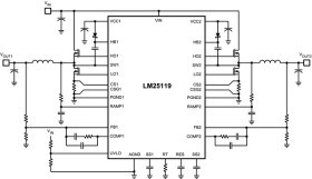 4.5-42V Wide Vin, Current Mode Dual Synchronous Buck Controller
