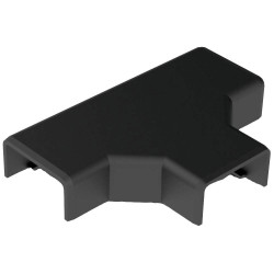 KOPOS 8924_FB Cable Duct Stub Connector 20x10mm Black Wall/Ceiling Mount