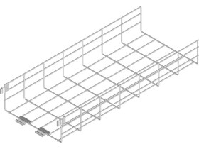 Korytko siatkowe KDSZ100H110/3 z łącznikiem zatrzaskowym zgrzewanym 912410 BAKS