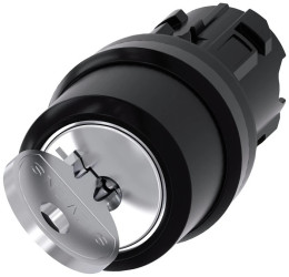 Przełącznik z kluczem 22mm tworzywo 2 poz 0I Ronis nr 455 klucz w poz O SIRIUS ACT 3SU1000-4CC01-0AA0