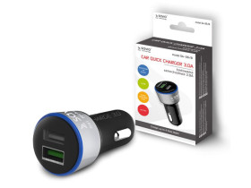 Ładowarka samochodowa Quick Charger 2xUSB 3.0A