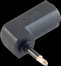 BS69051 TOSLINK adapter, socket to 3.5-mm opti connector, angled