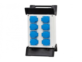 Rozdzielnica budowlana RB na stelażu plastikowym gniazda 8x250V IP44 R-240 F3.0876 F-ELEKTRO