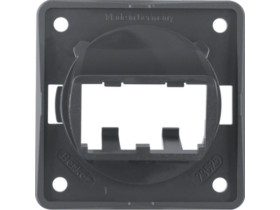 Integro Flow Płytka nośna do 2 modułów MINI-COM antracyt 945592505 HAGER