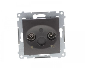 Simon 54 Gniazdo antenowe RD/TV końcowe antracyt DAZ.01/48