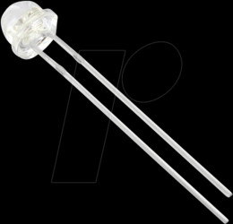 5434Y1C-LSA-E LED 5mm, wired, yellow, 1200 mcd, 100°