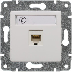 VENA biały Gniazdo telef. 1xRJ11 b/r 510463 KOS
